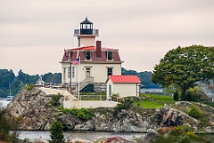 Pomham Rocks Lighthouse in Rhode Island